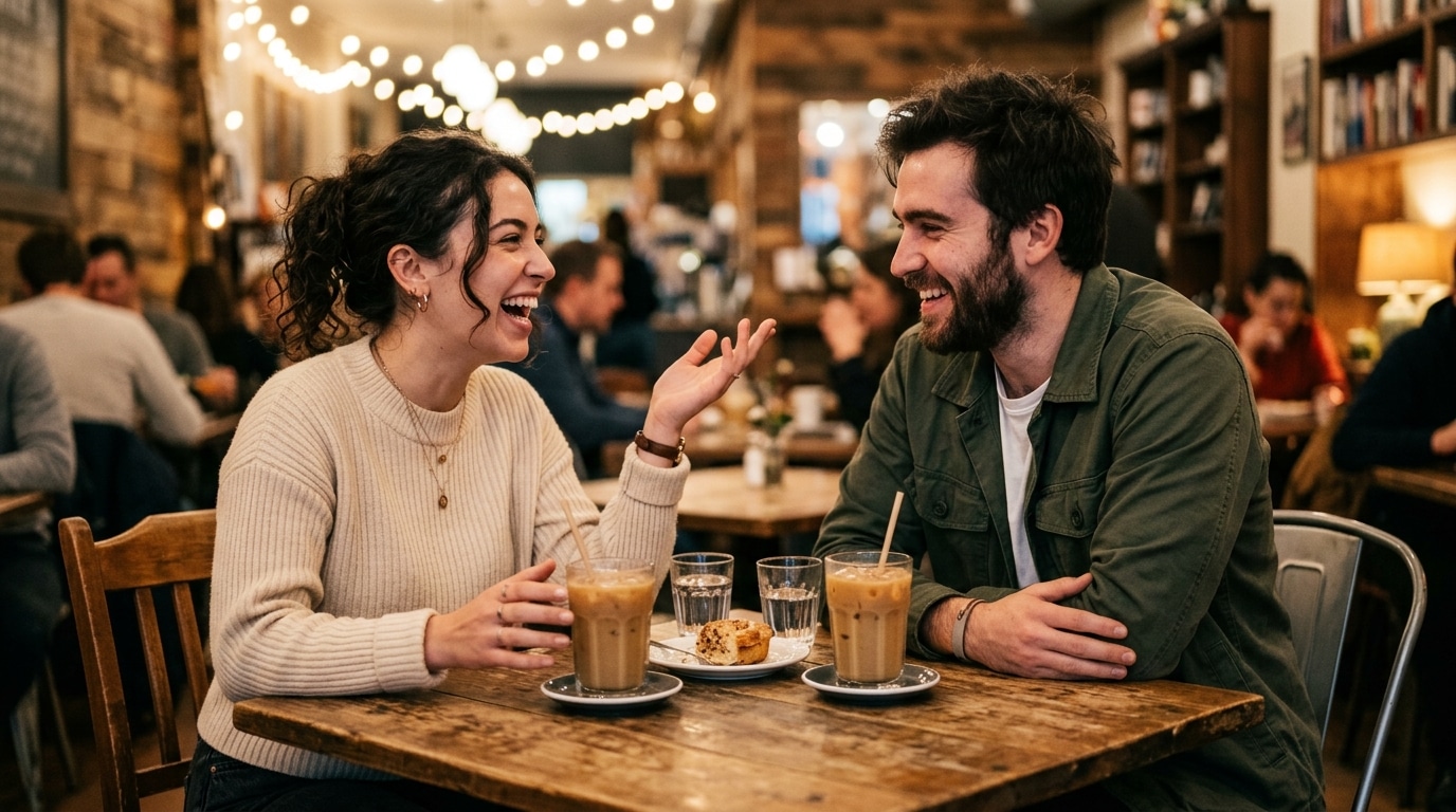 this or that questions for couples Pollaroo app cafe conversation